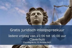 Juridisch spreekuur elke vrijdag middag