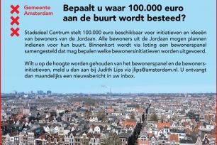 Extra buurtbudget voor Jordaan & Gouden Reael